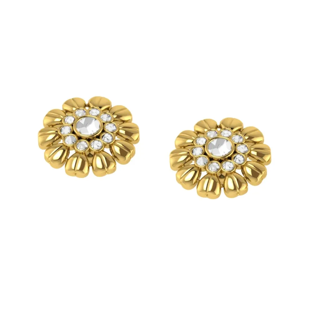 Padmabhasa Kundan Gold Earrings