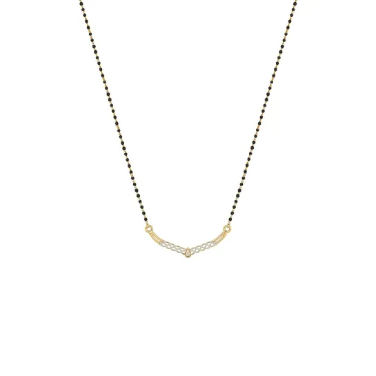 Crystal Weave V-Mangalsutra