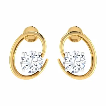 Qanna Gold Stud Earr…