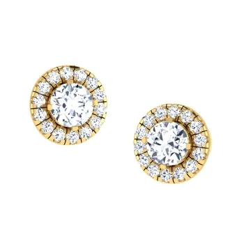 Quentin Gold Stud Ea…