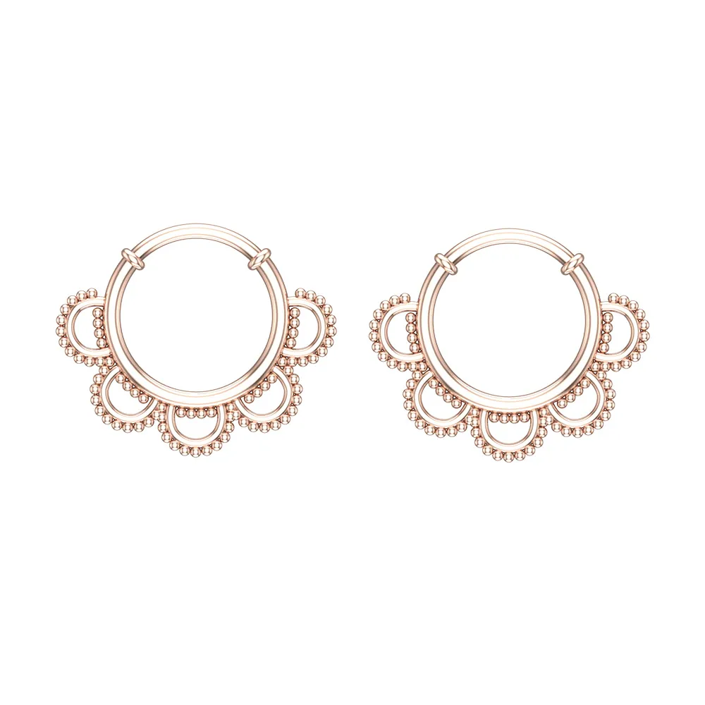 Ferosh White Gold Hoop Earrings Ferosh White Gold Hoop Earrings