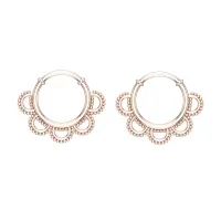 Ferosh Rose Gold Hoop Earrings