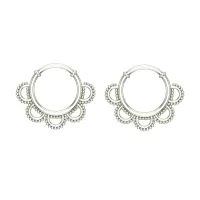 Ferosh White Gold Hoop Earrings