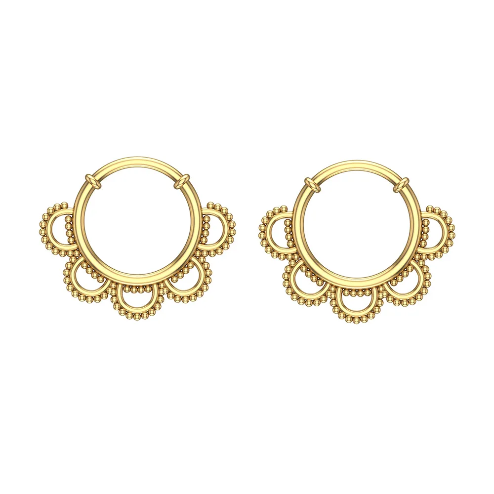 Ferosh Rose Gold Hoop Earrings Ferosh Rose Gold Hoop Earrings