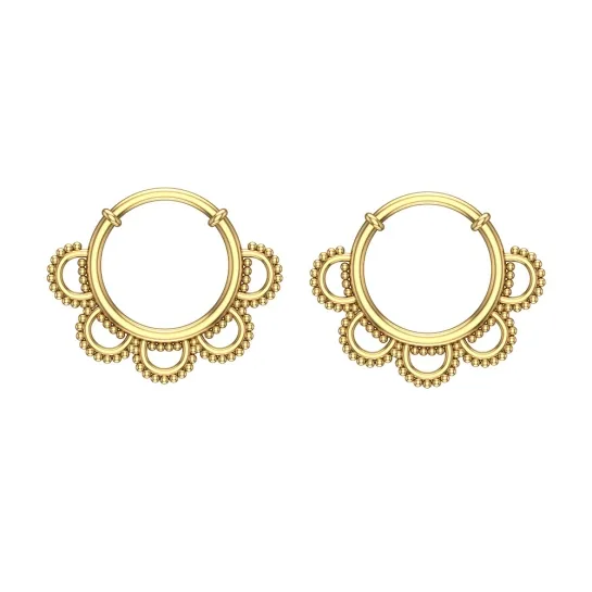 Ferosh Rose Gold Hoop Earrings Ferosh Rose Gold Hoop Earrings