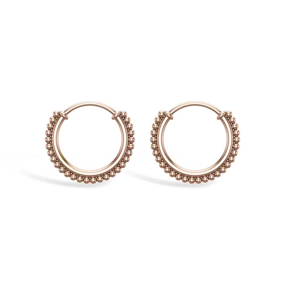 Mansh Yellow Gold Hoop Earrings Mansh Yellow Gold Hoop Earrings