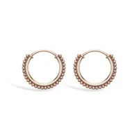 Mansh Rose Gold Hoop Earrings