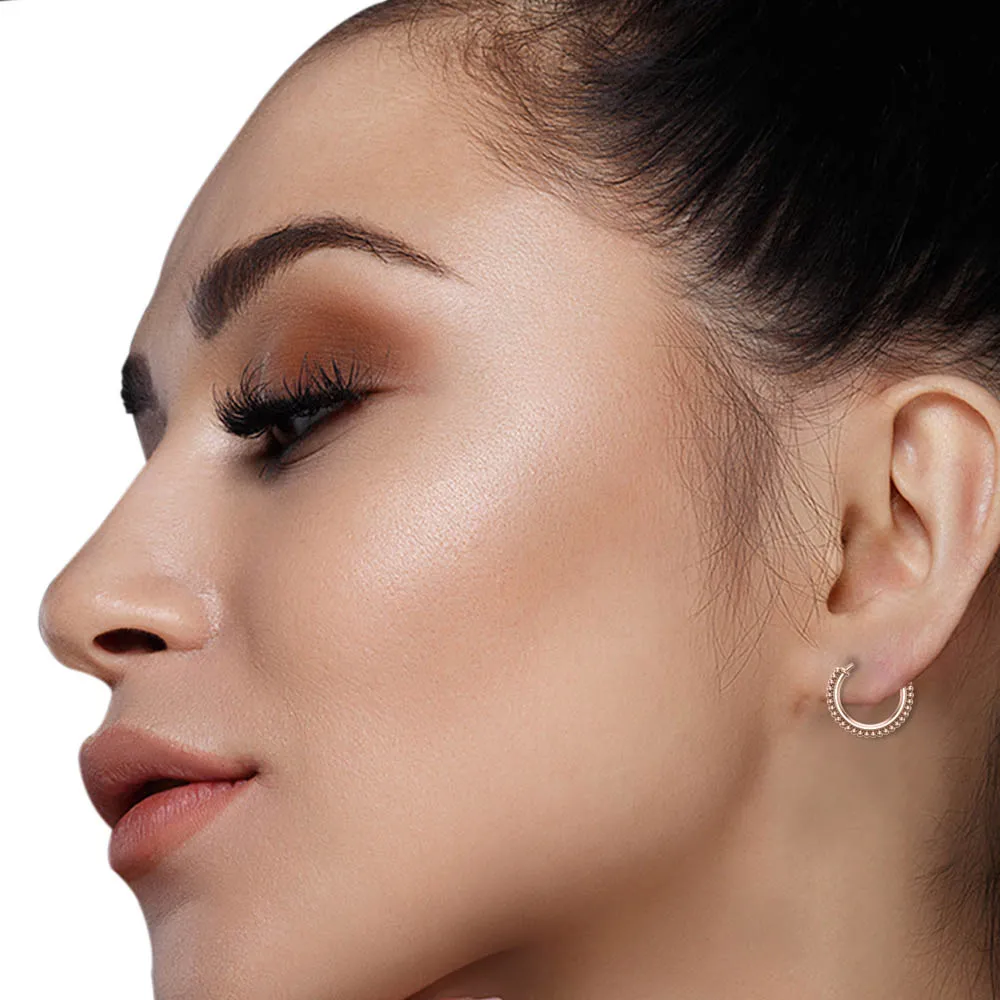 Mansh Yellow Gold Hoop Earrings Mansh Yellow Gold Hoop Earrings