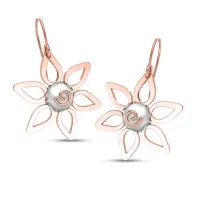 Iris Pearl Gold Drop Earrings for daily use 
