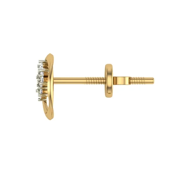 Eileena Yellow Gold Stud Earrings Eileena Yellow Gold Stud Earrings
