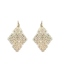925 Sterling Silver Italian Gold Drops earrings