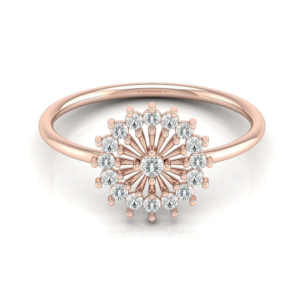 Aadhavi Yellow Gold Diamond Ring