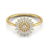Aadhavi Yellow Gold Diamond Ring