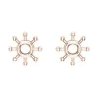 Akansha Gold Stud Earrings Design for daily use