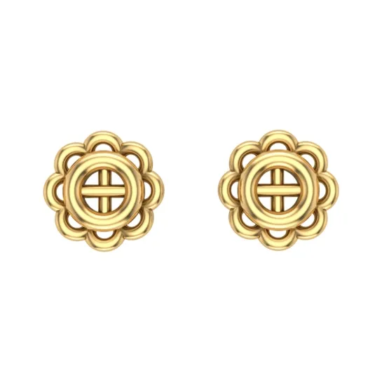 Amisha Gold Stud Earrings Design for daily use Amisha Gold Stud Earrings Design for daily use