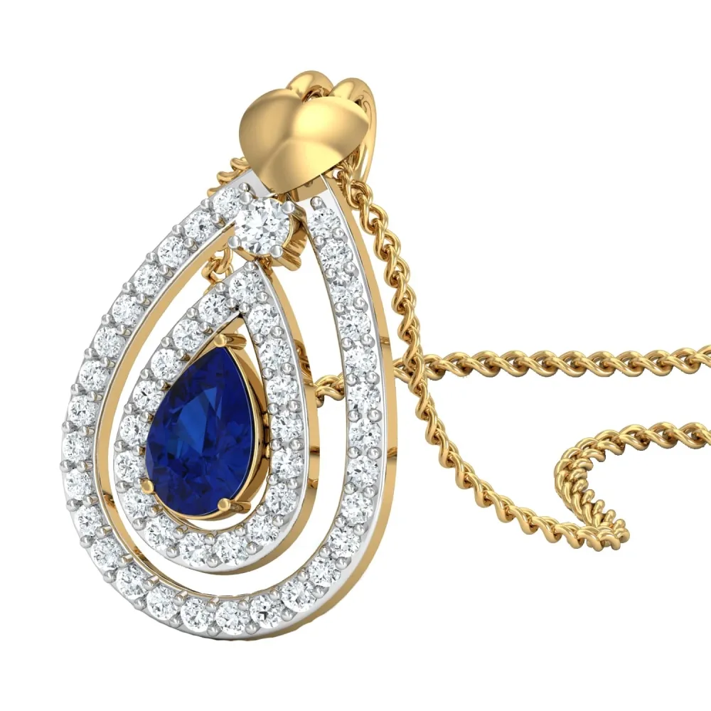 Ragini Gold and Diamond Pendant