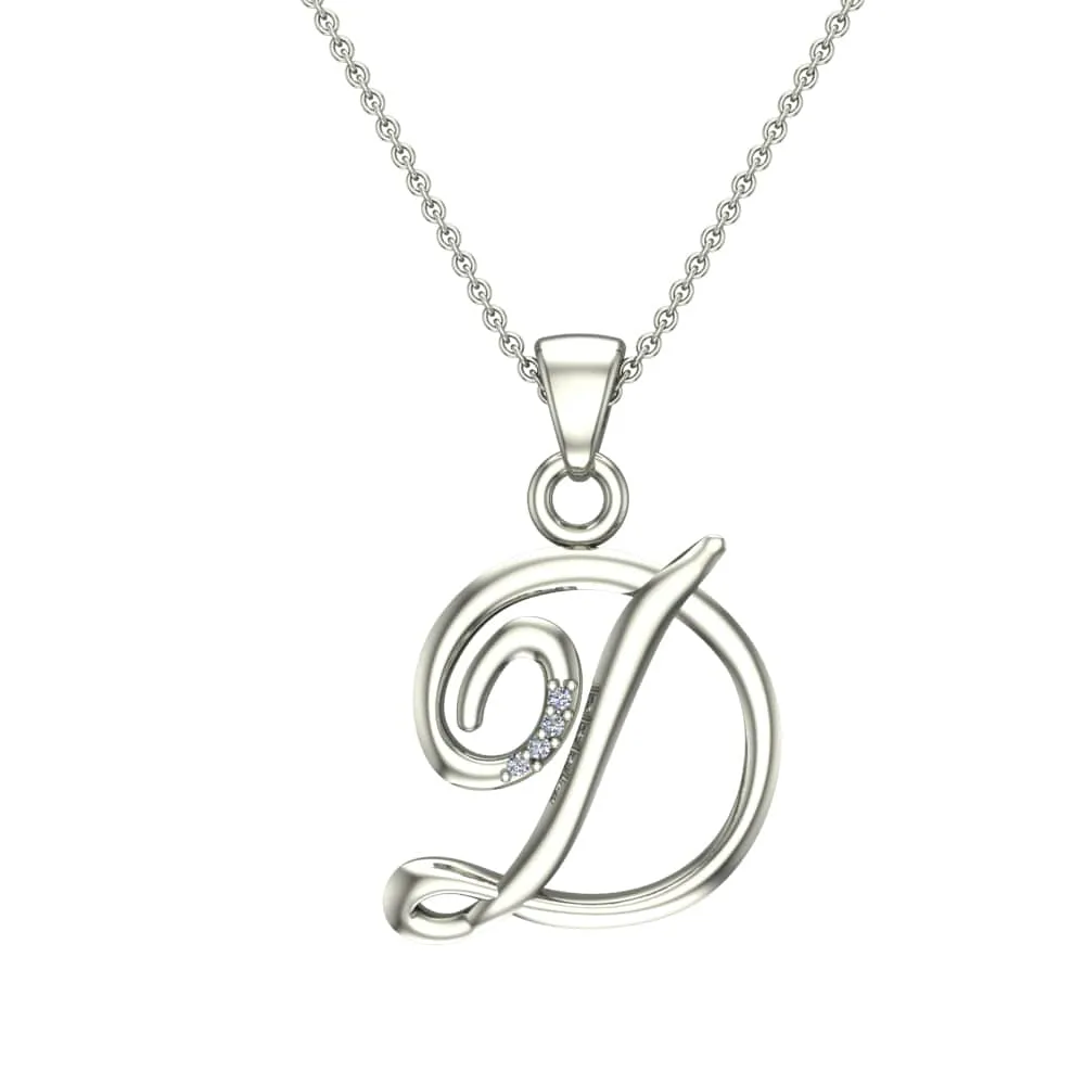 Aubrey Initial Diamond Pendant Aubrey Initial Diamond Pendant