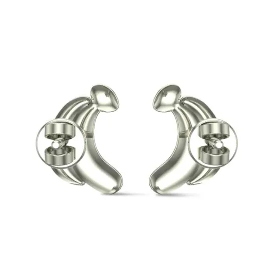 18k Banana Rose Gold Stud Earrings for Kids and Teen Girls 18k Banana Rose Gold Stud Earrings for Kids and Teen Girls