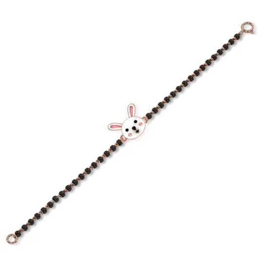 Bunny 18k Rose Gold Enamel Nazaria Bracelet Bunny 18k Rose Gold Enamel Nazaria Bracelet
