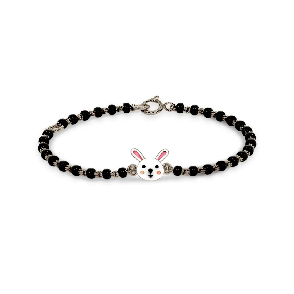 Bunny 18k Rose Gold Enamel Nazaria Bracelet Bunny 18k Rose Gold Enamel Nazaria Bracelet