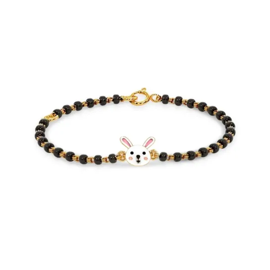 Bunny 18k Rose Gold Enamel Nazaria Bracelet Bunny 18k Rose Gold Enamel Nazaria Bracelet