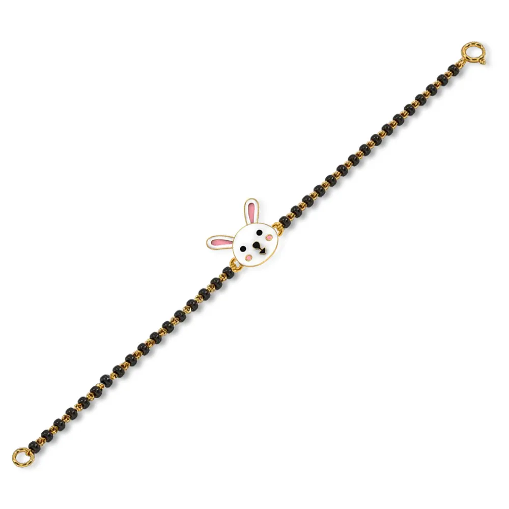 Bunny 18k Rose Gold Enamel Nazaria Bracelet Bunny 18k Rose Gold Enamel Nazaria Bracelet