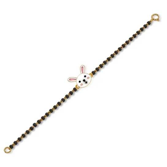 Bunny 18k Rose Gold Enamel Nazaria Bracelet Bunny 18k Rose Gold Enamel Nazaria Bracelet