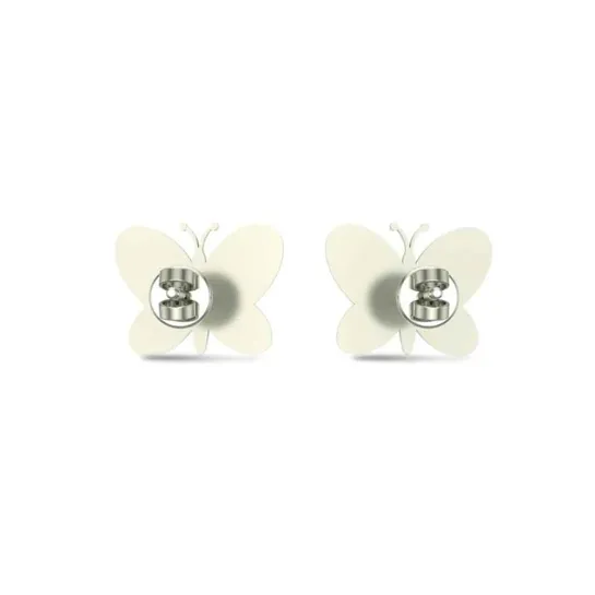 18k Butterfly Rose Gold Stud Earrings for Kids and Teen Girls 18k Butterfly Rose Gold Stud Earrings for Kids and Teen Girls