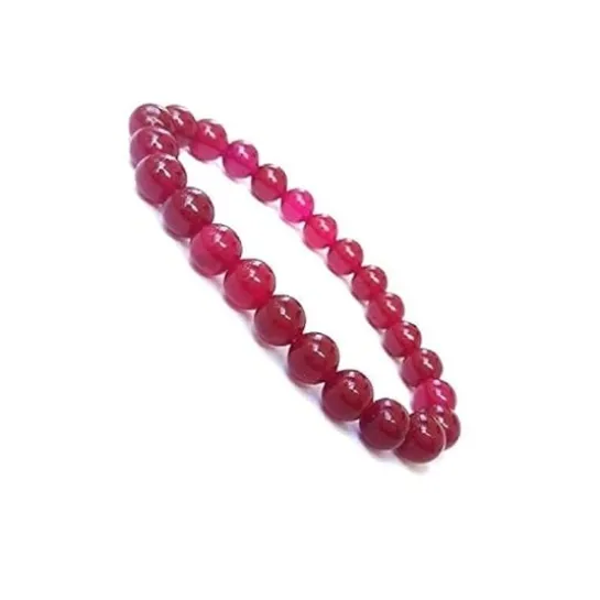 Ruby Gemstone Bracelet | Original Manik Stone | Handmade & Certified