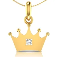 Crown Gold Pendant