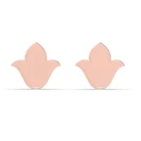 Dhanvi Gold Stud Earrings Design for daily use 