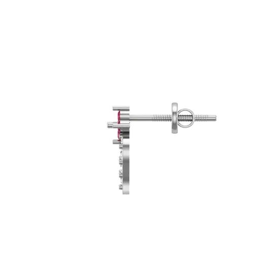 Eena White Gold Stud Earrings Eena White Gold Stud Earrings