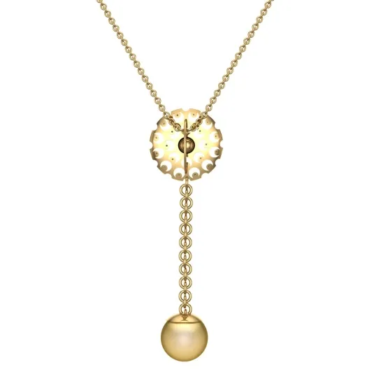 Elvire Pearl Gold pendant Designs For Female Elvire Pearl Gold pendant Designs For Female