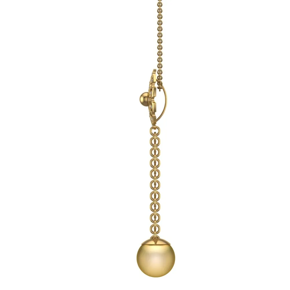 Elvire Pearl Gold pendant Designs For Female Elvire Pearl Gold pendant Designs For Female
