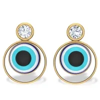 Evil Eye Diamond Earrings 