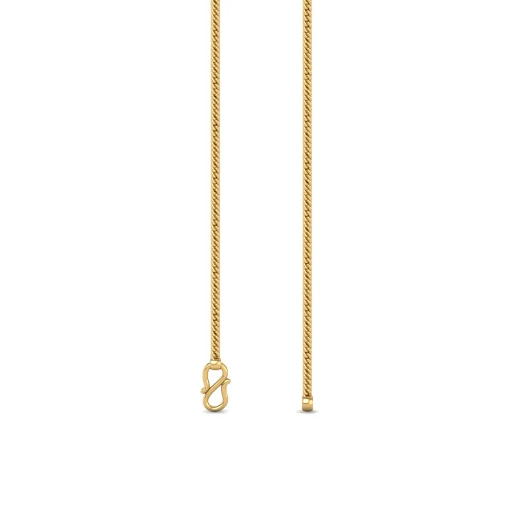 Aabheri Yellow Gold Chain 22K Aabheri Yellow Gold Chain 22K
