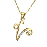 Katelyn Initial Diamond Pendant