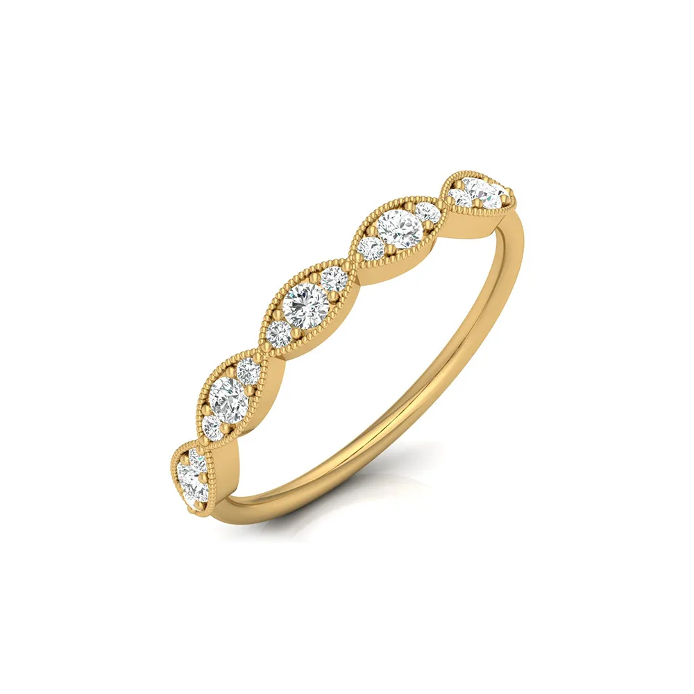 Kriti Rose Gold Diamond Ring Kriti Rose Gold Diamond Ring