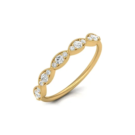 Kriti Rose Gold Diamond Ring Kriti Rose Gold Diamond Ring