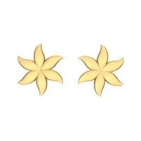 Kumkum Gold Stud Earrings Design for daily use 
