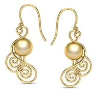 Malia Gold Drop Earrings Design for daily use 