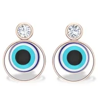 Neelakshi Evil Eye Diamond Earrings 
