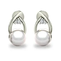 Angelina Pearl Diamond Earring