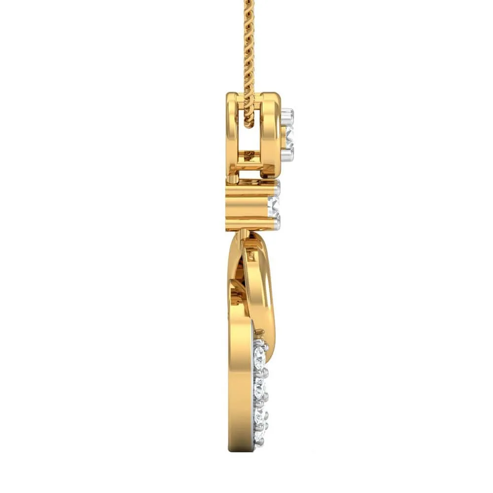 Aaradhana Gold and Diamond Pendant Aaradhana Gold and Diamond Pendant