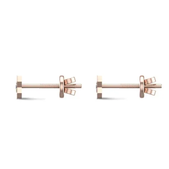 Star 18k Yellow Gold Diamond Stud Earrings for Kids and Teen Girls Star 18k Yellow Gold Diamond Stud Earrings for Kids and Teen Girls