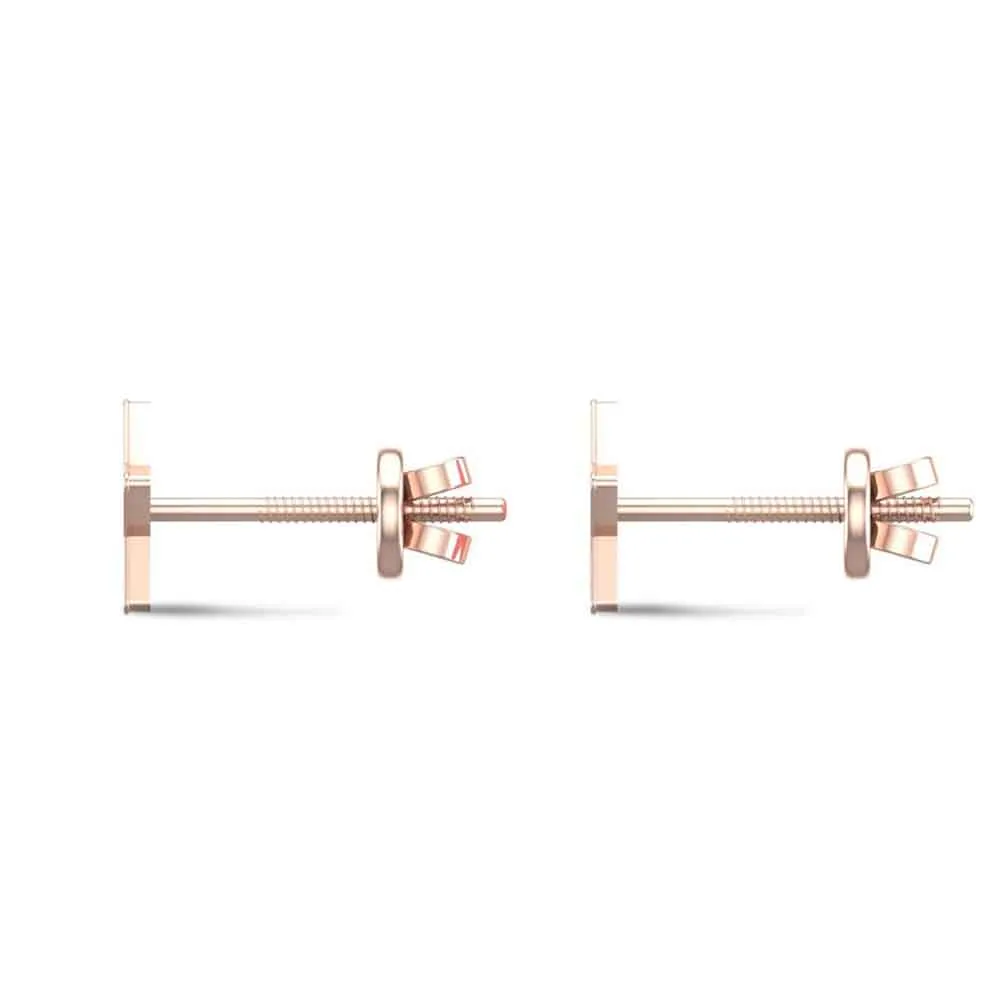 Star 18k White Gold Stud Earrings for Kids and Teen Girls Star 18k White Gold Stud Earrings for Kids and Teen Girls