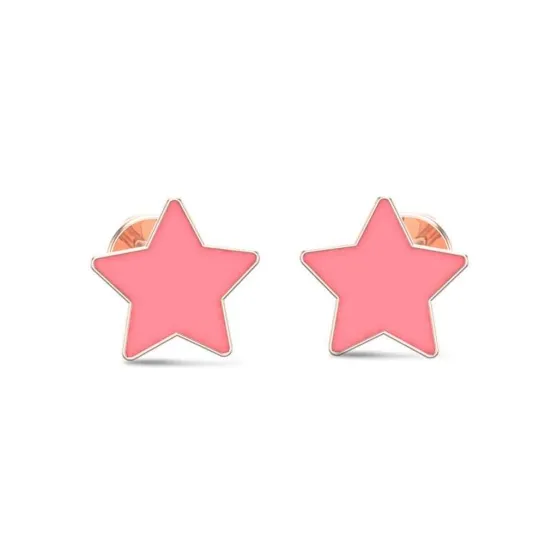 Star 18k White Gold Stud Earrings for Kids and Teen Girls Star 18k White Gold Stud Earrings for Kids and Teen Girls