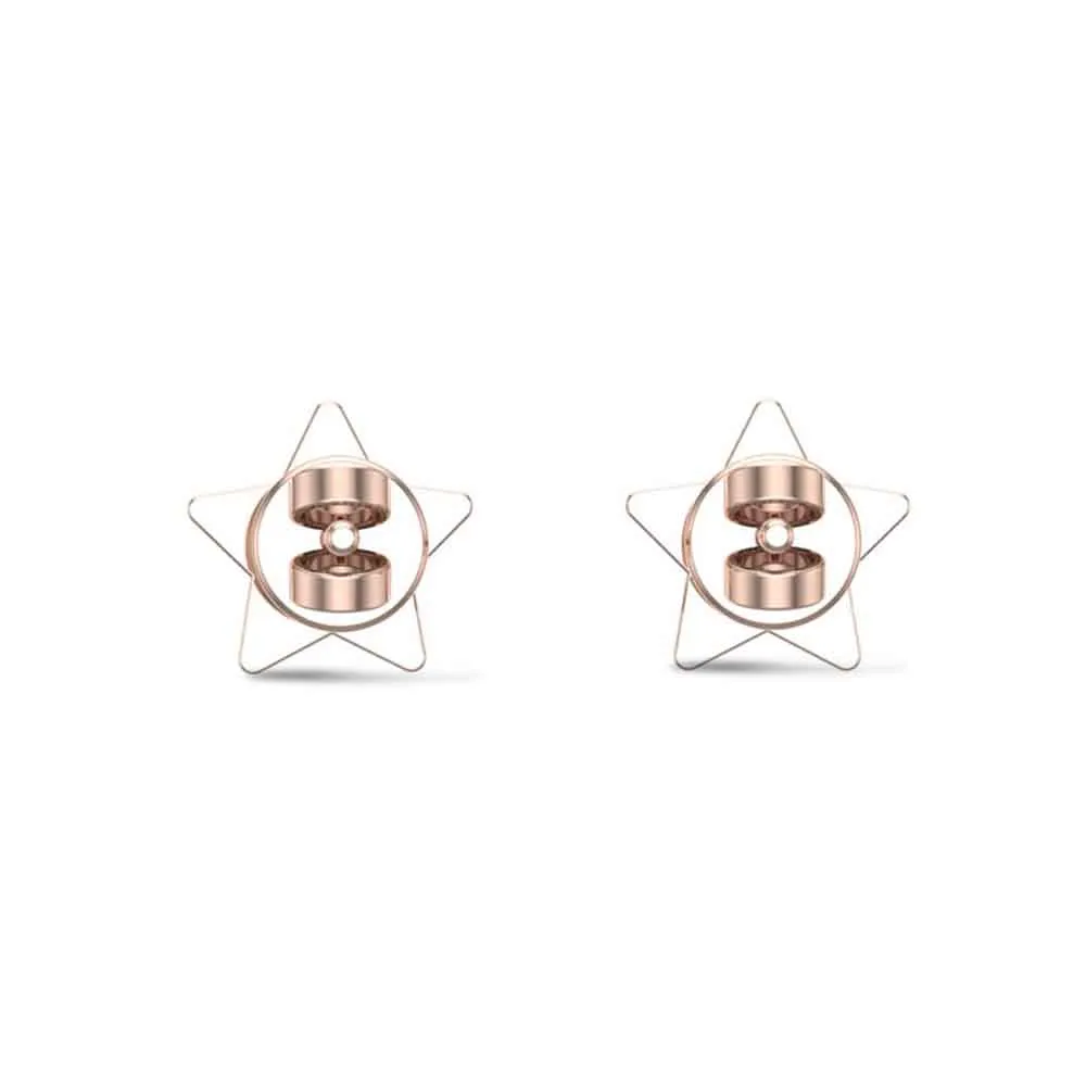 Star 18k White Gold Stud Earrings for Kids and Teen Girls Star 18k White Gold Stud Earrings for Kids and Teen Girls