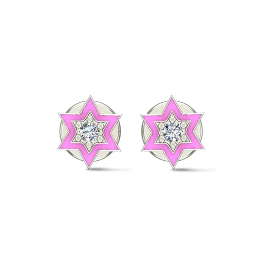 Star 18k Yellow Gold Diamond Stud Earrings for Kids and Teen Girls Star 18k Yellow Gold Diamond Stud Earrings for Kids and Teen Girls