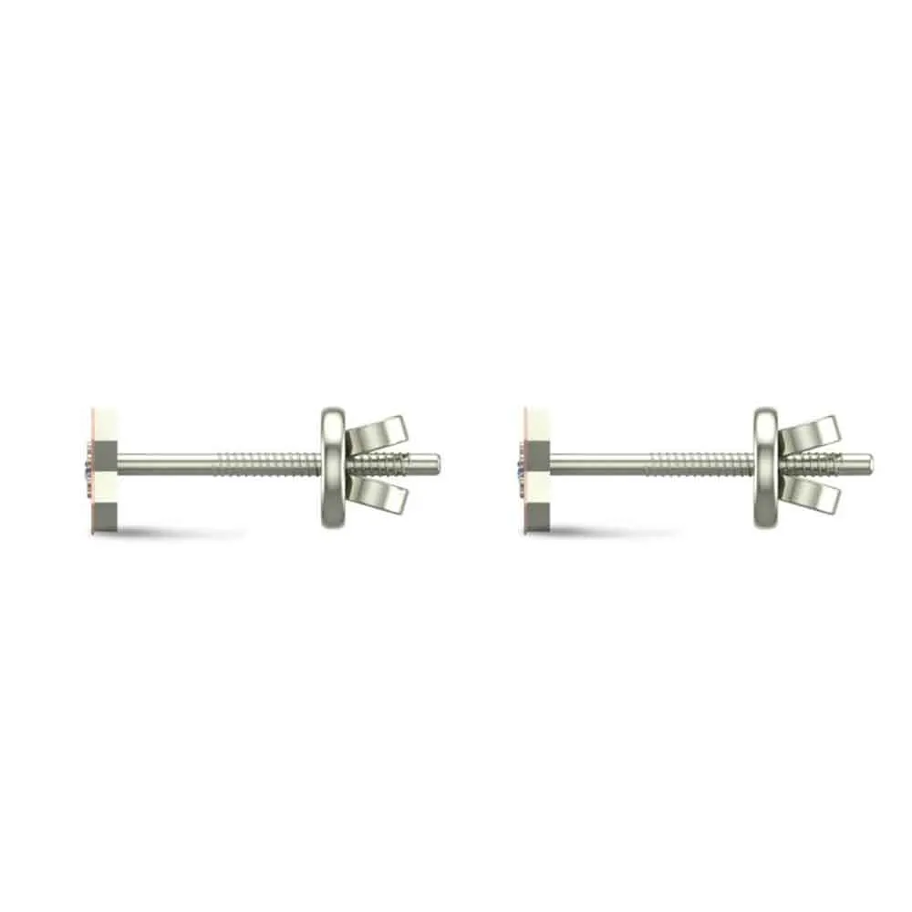 Star 18k Yellow Gold Diamond Stud Earrings for Kids and Teen Girls Star 18k Yellow Gold Diamond Stud Earrings for Kids and Teen Girls